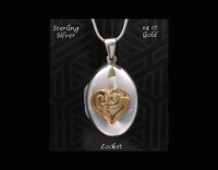 Unique Bonding Locket, 18ct Gold Vermeil 'Mother and Baby'