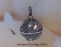 Harmony Necklace Antique Sterling Silver 'Rolling Waves' Design