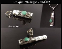Balinese Dream Pendant Turquoise Gemstone, Sterling Silver