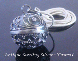 Harmony Ball 'Cosmos', Antique Finish 925 Sterling Silver