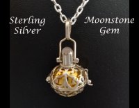 Harmony Necklace Sterling Silver and Moonstone Gemstone