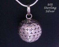 Harmony Ball Necklace, Sterling Silver Featuring Polished Discs